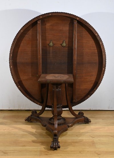 Table Guéridon en Palissandre, époque Napoléon III – Milieu XIXe