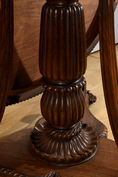 Table Guéridon en Palissandre, époque Napoléon III – Milieu XIXe