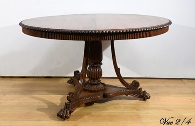 Table Guéridon en Palissandre, époque Napoléon III – Milieu XIXe