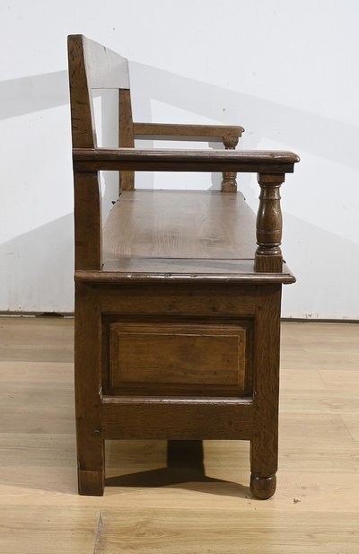 Banc Coffre de Palier en Chêne massif – 1920