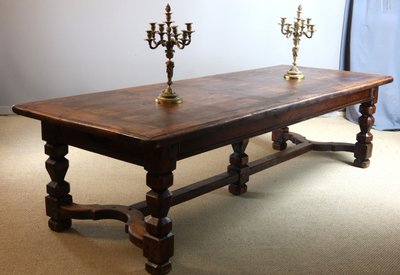 Grande table de salle à manger en chêne