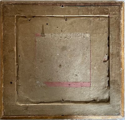 Petite Aquarelle Le tailleur de pierres, 1886 feuille d'or.