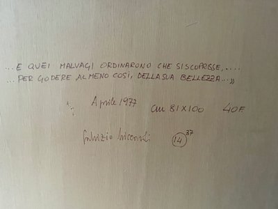 Wunderschönes und großes Gemälde signiert von Fabrizio Riccardi (1941)