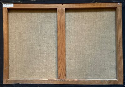AKT LIEGEND LESEND. Öl auf Leinwand , Impressionist
