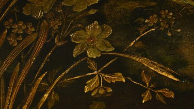 Table à Thé en Bois Laqué à Décors Asiatiques – Fin XIXe