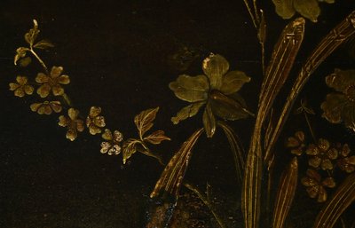 Table à Thé en Bois Laqué à Décors Asiatiques – Fin XIXe