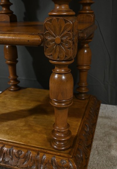 Petite Table de Salon en Noyer massif, style Louis-Philippe – Fin XIXe