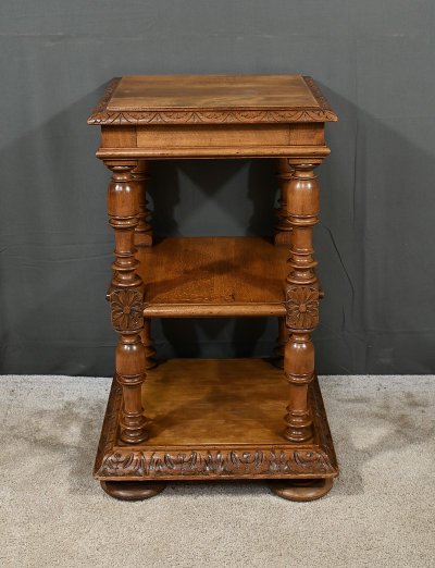 Petite Table de Salon en Noyer massif, style Louis-Philippe – Fin XIXe