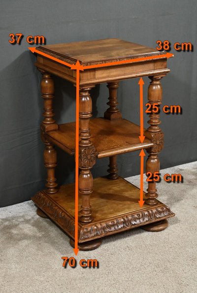 Petite Table de Salon en Noyer massif, style Louis-Philippe – Fin XIXe
