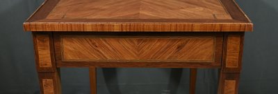 Petite Table Bureau en Marqueterie, style Louis XVI – 2ème partie XIXe