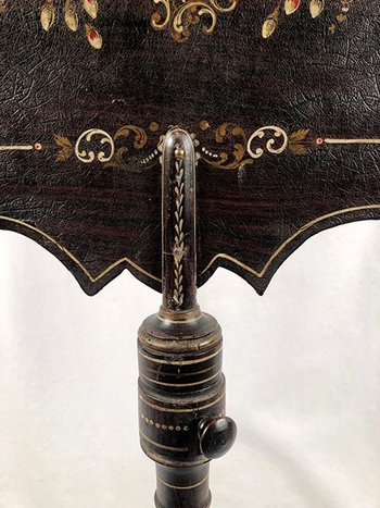 Paravento in legno annerito e cartone bollito, periodo Napoleone III