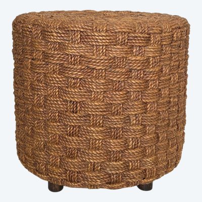 Tabouret En Corde Et Pieds Ronds En Bois d'Audoux Minet