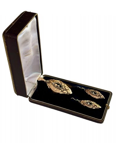 Parure En Or, Diamants Et Perles Fines