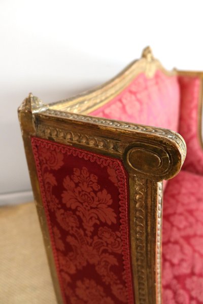 Salon en bois doré style Louis XVI
