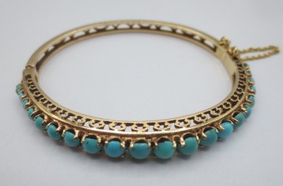Bracelet joncs en or. XIXe siècle.