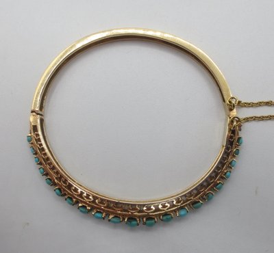 Bracelet joncs en or. XIXe siècle.