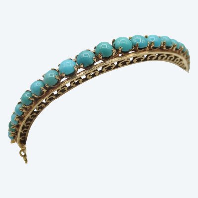 Bracelet joncs en or. XIXe siècle.