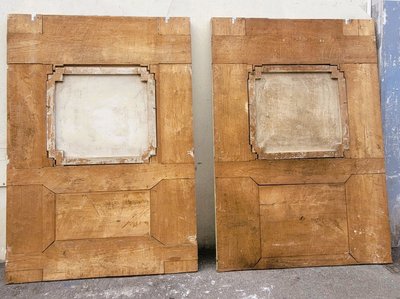 Pair of Large Palace Trumeaux (h247cm), Early 19th Century