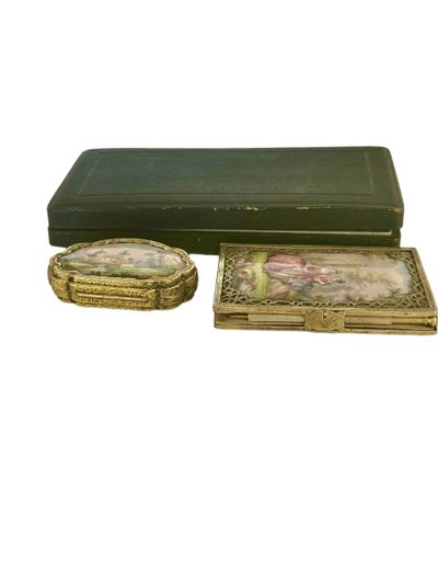 Tahan: Napoleon III Enamel and Silver-Gilt Ladies' Kit