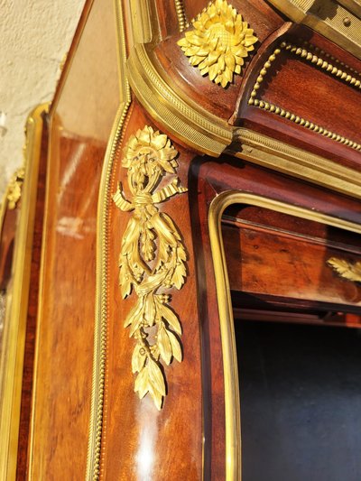 Attribué à H Dasson, Bureau à Cylindre En Acajou,  XIXème Siècle