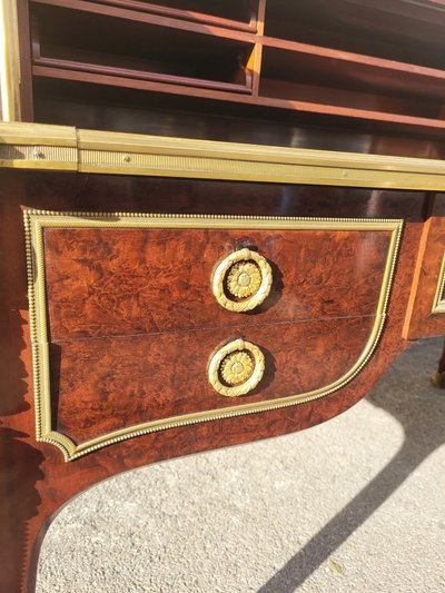 Attribué à H Dasson, Bureau à Cylindre En Acajou,  XIXème Siècle