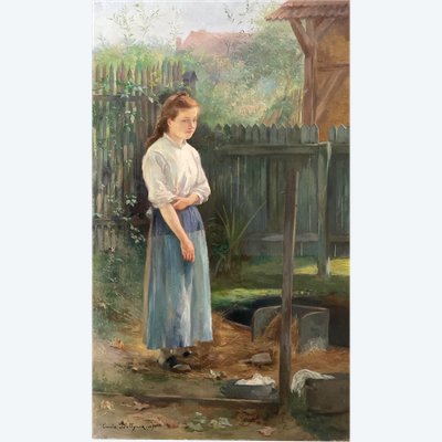 Emile Bellynck geboren 1859 Öl auf Leinwand