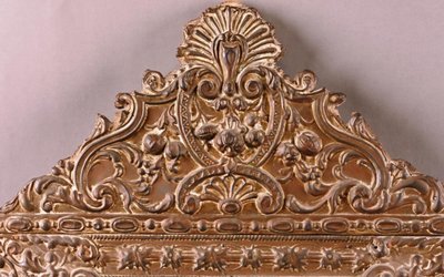 Beautiful 19th century pareclose mirror