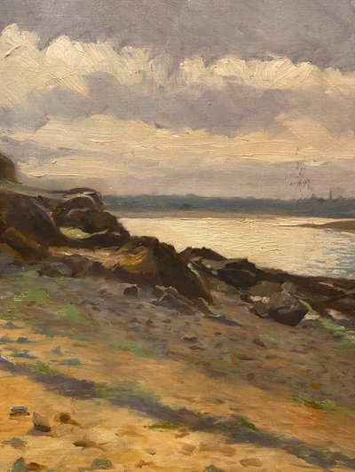 Paysage Breton, Huile sur toile, Début 20ème siècle