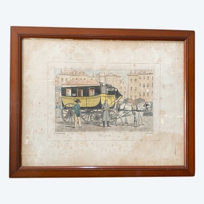 Diligente, Charles-Henrie Loeillot-Hartwig, Lithograph and watercolor, Circa 1816