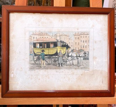 Diligente, Charles-Henrie Loeillot-Hartwig, Lithograph and watercolor, Circa 1816