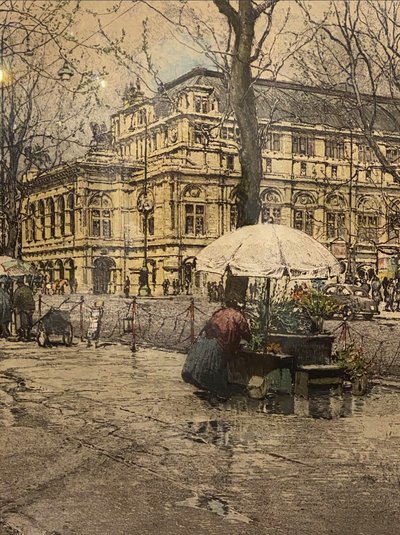 Wiener Oper Robert Kasimir, Farbstich Signiert und datiert
