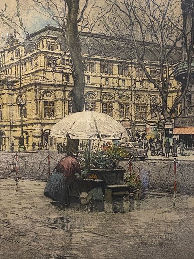 Wiener Oper Robert Kasimir, Farbstich Signiert und datiert