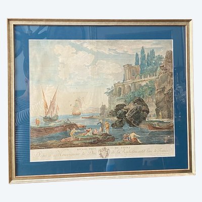 Riva vicino a Tivoli, Claude Joseph Vernet, Acquaforte