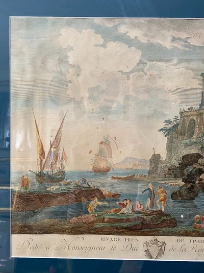 Ufer bei Tivoli, Claude Joseph Vernet, Radierung