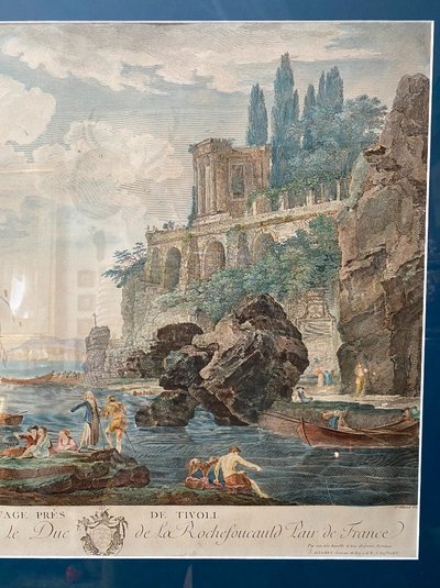 Ufer bei Tivoli, Claude Joseph Vernet, Radierung