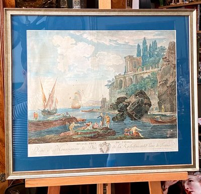 Ufer bei Tivoli, Claude Joseph Vernet, Radierung