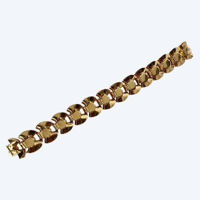 Bracciale Art Déco in oro rosa Tank