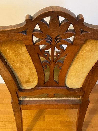 Paire de Fauteuils Art Nouveau 