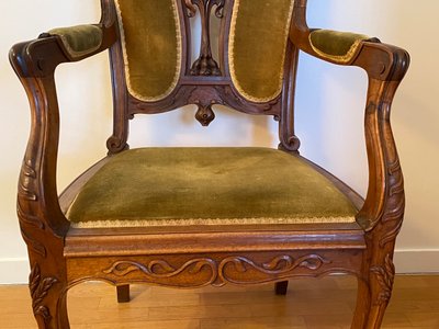 Paire de Fauteuils Art Nouveau 