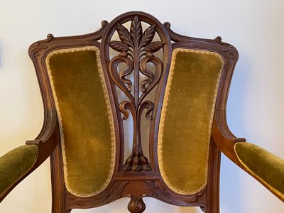 Paire de Fauteuils Art Nouveau 