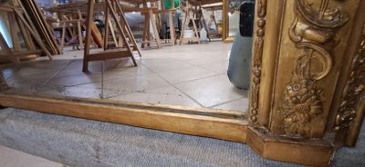 19th century mirror, ogive shape 148.5 x 83.5