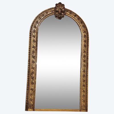 19th century mirror, ogive shape 148.5 x 83.5