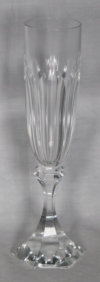 Set of 6 Saint Louis champagne flutes, Chambord model