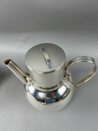 Tea coffee service by Lino Sabattini for Christofle boule model