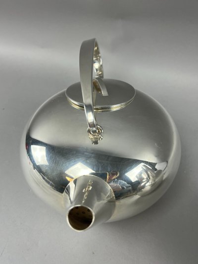 Tea coffee service by Lino Sabattini for Christofle boule model
