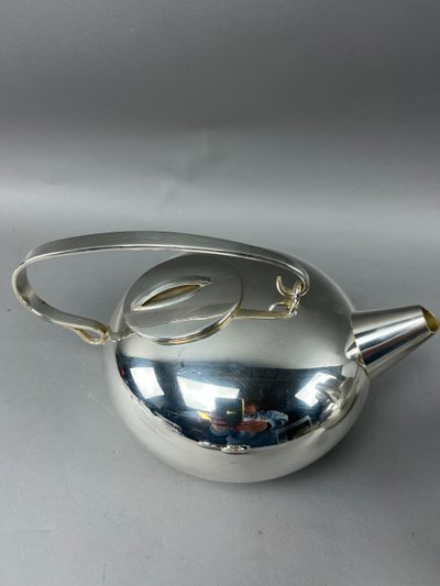 Tea coffee service by Lino Sabattini for Christofle boule model