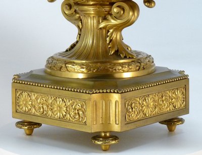 60CM Jardinière ou centre de table en bronze doré signé Barbedienne