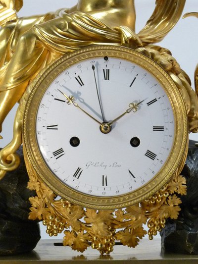 Clock by Le Roy, "the triumph of Bacchus".