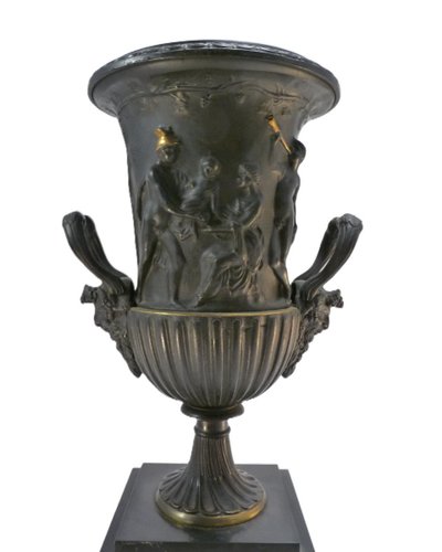Paire de vases à l'antique en bronze XIXe