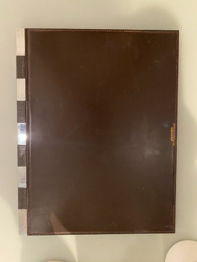 Hermès Dupré Lafon Leather Desk Pad circa 1940/50